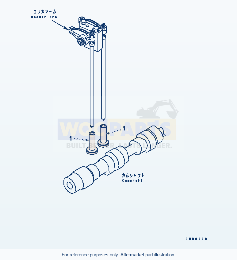 Komatsu WA320-3CS Tappet(#26200467-) parts diagram