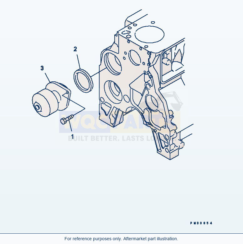 Komatsu WA320-3CS Water Pump(#26200163-26279456) parts diagram