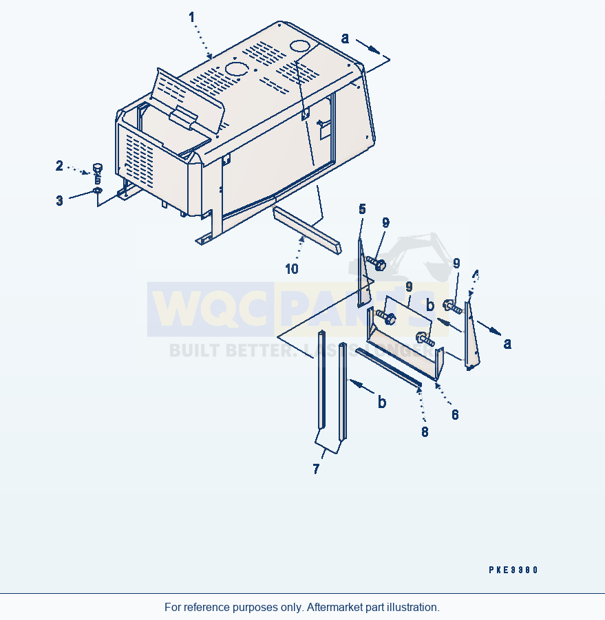 Komatsu WA320-3CS Hood (Engine Hood And Mounting Parts) parts diagram