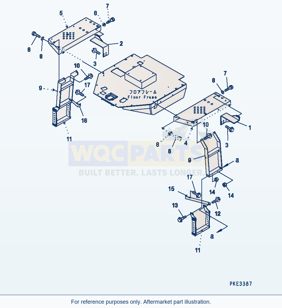 Komatsu WA320-3CS Ladder parts diagram
