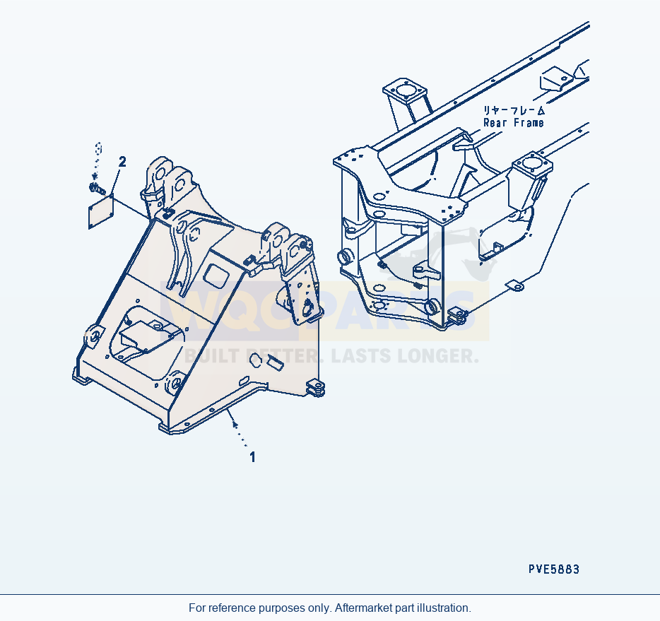 Komatsu WA320-3CS Front Frame (Front Attachment) parts diagram