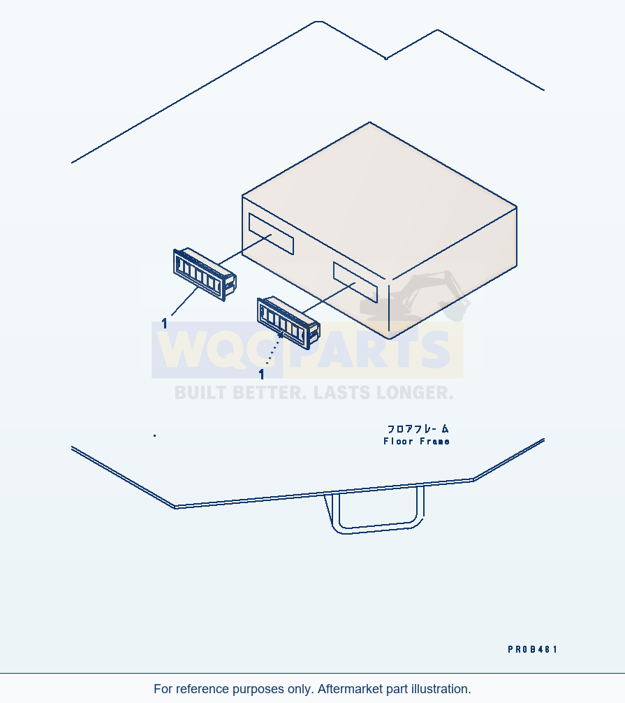 Komatsu WA320-3CS Cooler And Heater Box (With Cab) parts diagram