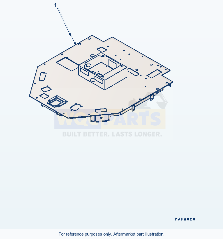 Komatsu WA320-3CS Floor (Floor Frame) (With Air Conditioner) parts diagram