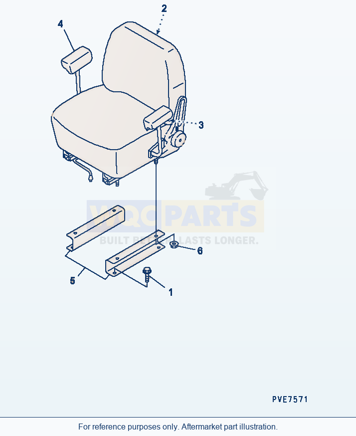 Komatsu WA320-3CS Operator'S Seat(#50292-) parts diagram
