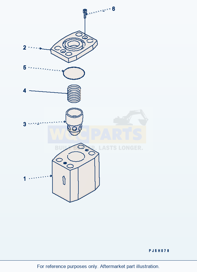 Komatsu WA320-3CS Check Valve parts diagram