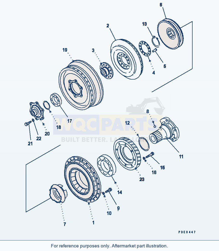 Komatsu WA320-3CS Torque Converter parts diagram
