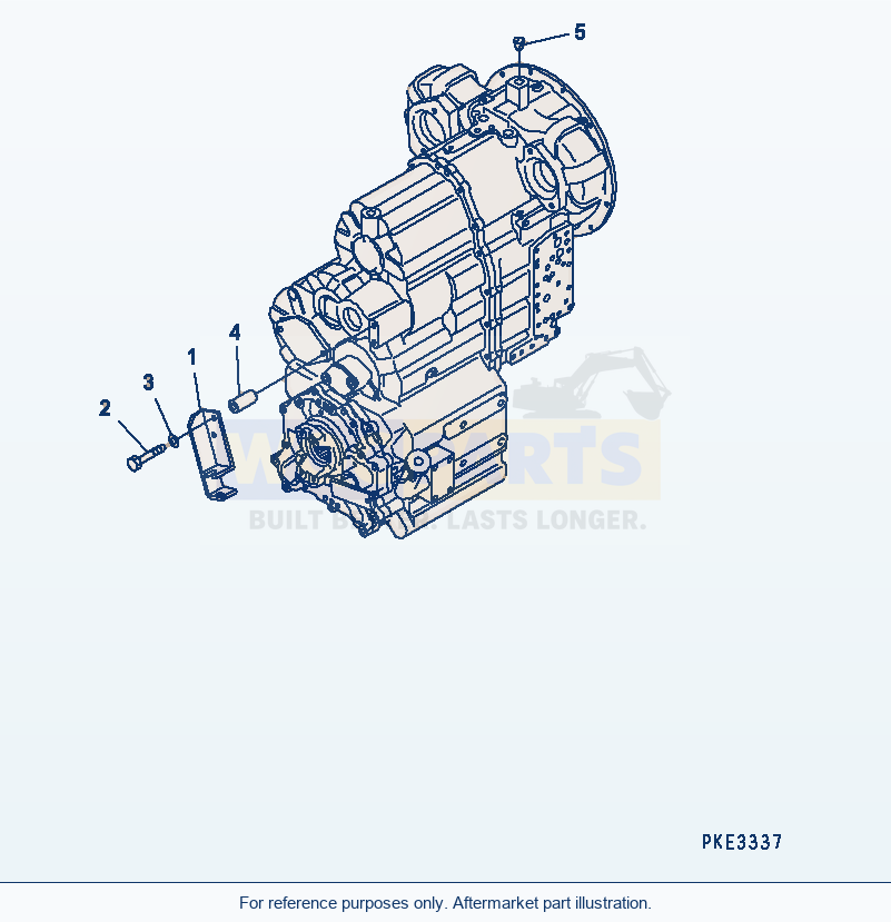 Komatsu WA320-3CS Transmission (Piping Bracket) parts diagram