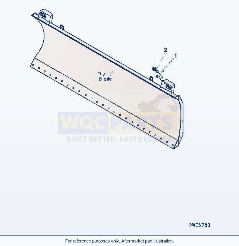 Komatsu WA320-3CS Blade (Mark Plate) (With P.A.P.) parts diagram