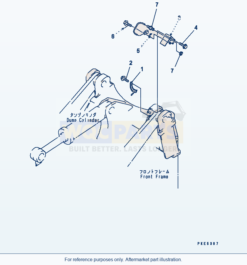 Komatsu WA320-3CS Boom Kick Out(#50220-) parts diagram