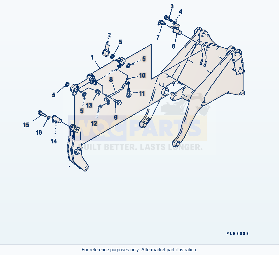 Komatsu WA320-3CS Dump Cylinder (Piping And Mounting Parts) parts diagram