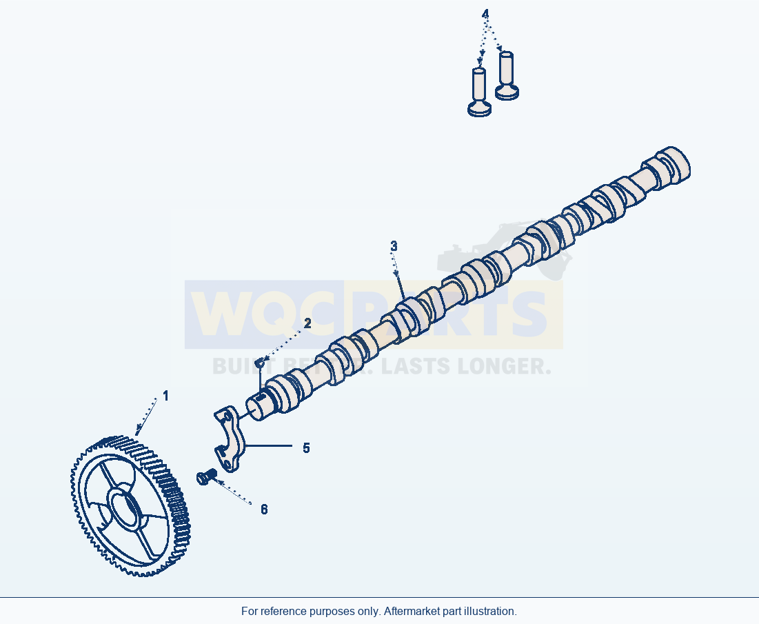 Komatsu WA320-3L Camshaft parts diagram