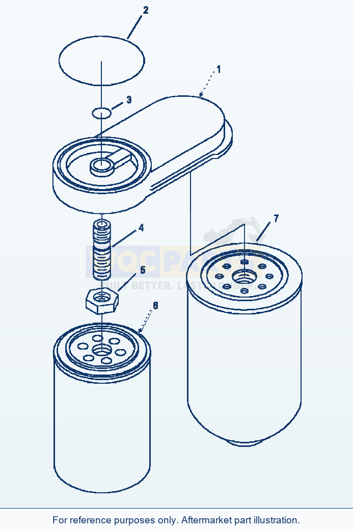 Komatsu WA320-3L Fuel Filter parts diagram