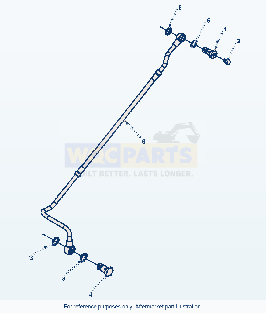 Komatsu WA320-3L Fuel Inlet Tube parts diagram