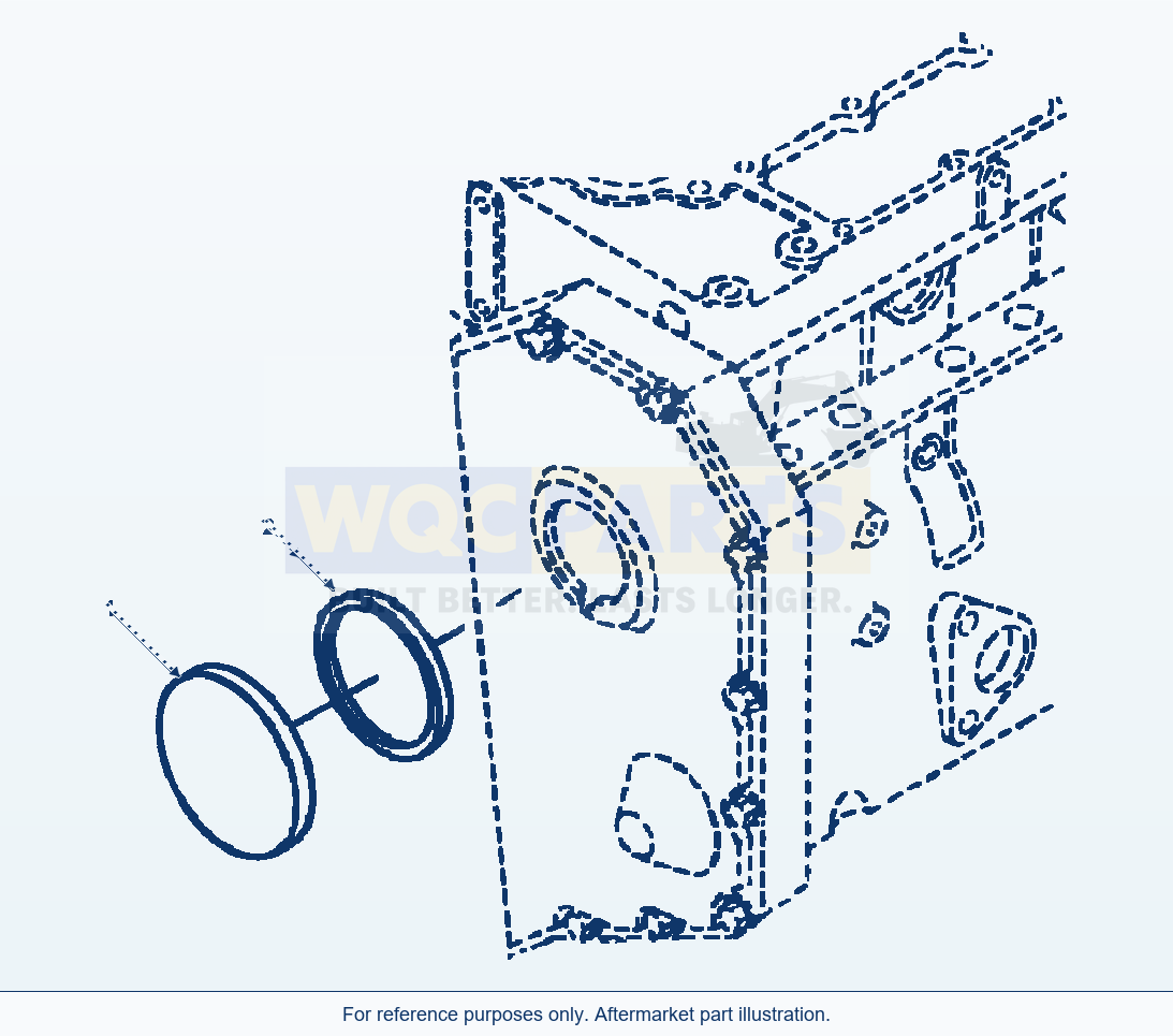 Komatsu WA320-3L Mechanical Tach Drive Cover parts diagram