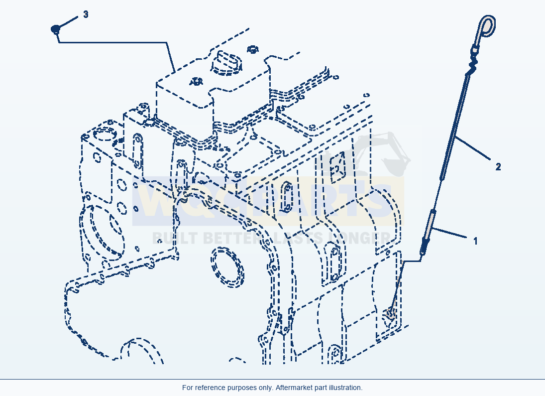 Komatsu WA320-3L Oil Level Gauge parts diagram