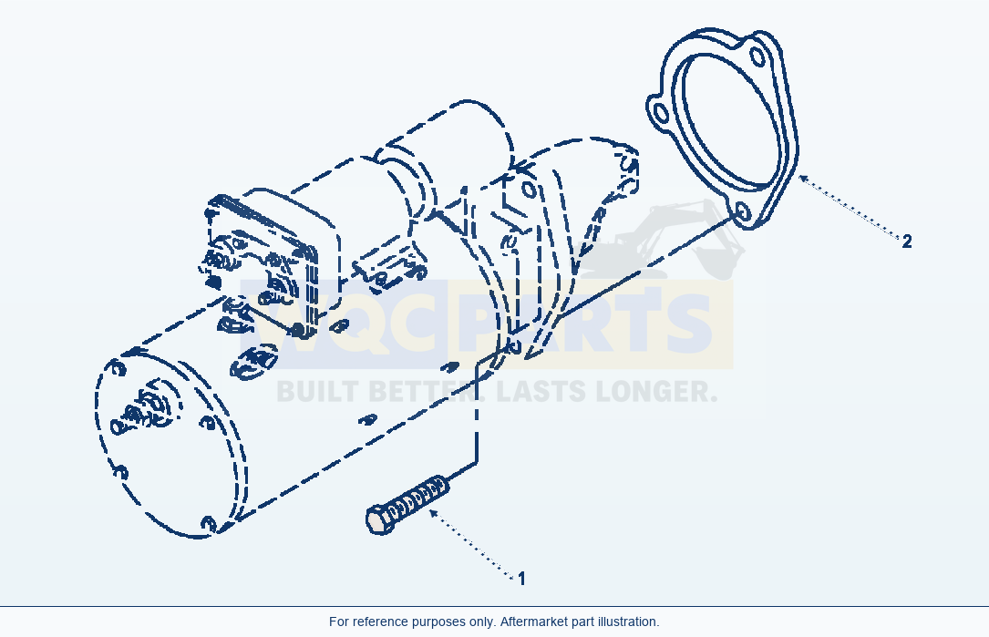 Komatsu WA320-3L Starter Motor Mounting parts diagram