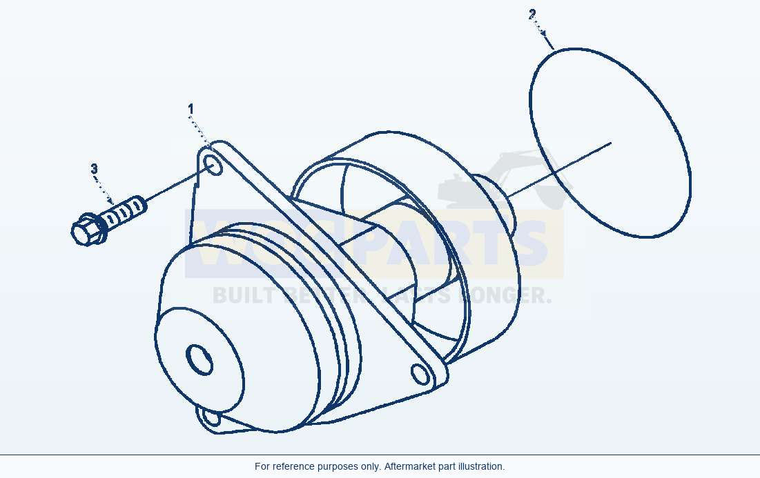 Komatsu WA320-3L Water Pump parts diagram