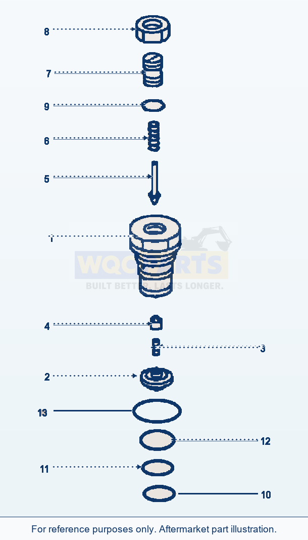 Komatsu WA320-3L Equipment Control Valve - Pilot Valve Assembly parts diagram