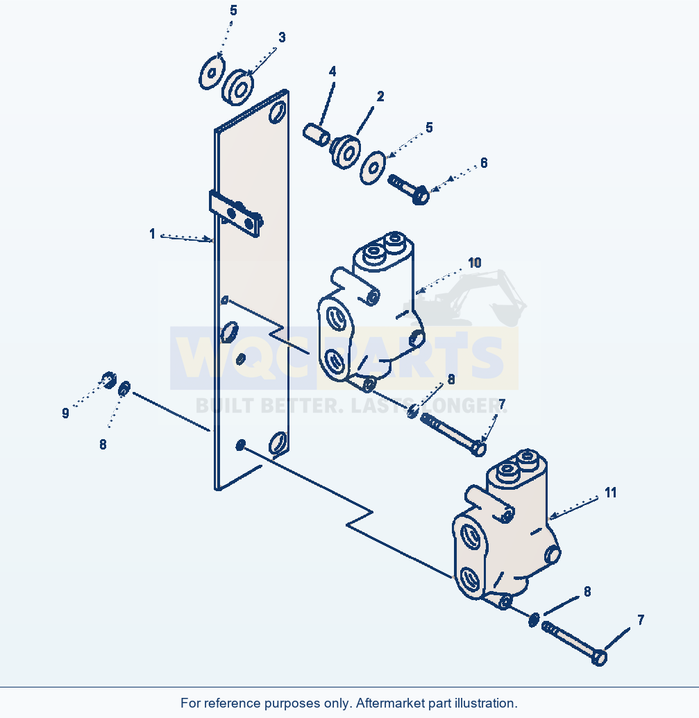 Komatsu WA320-3L Priority Valve Mounting parts diagram