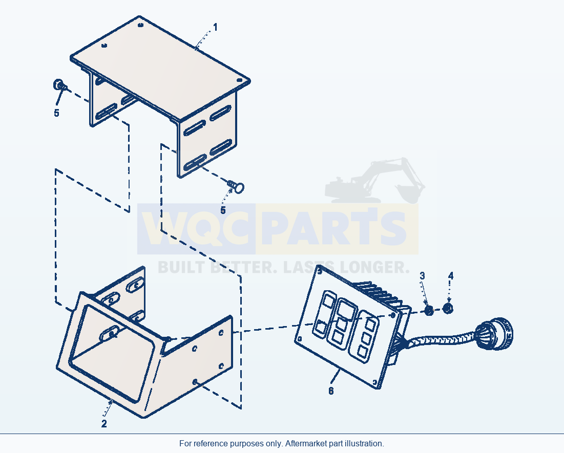 Komatsu WA320-3L Air Conditioner — Heater - Controller Assembly parts diagram