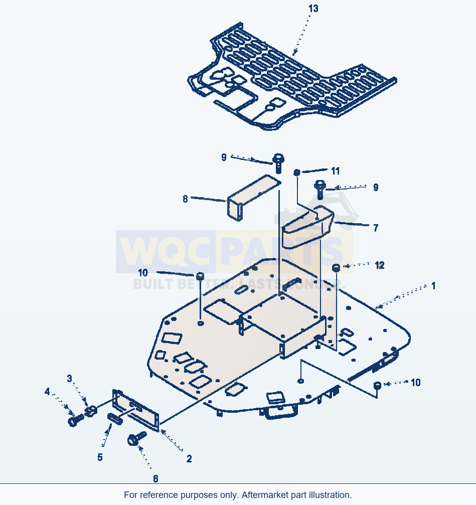 Komatsu WA320-3L Floor Frame parts diagram