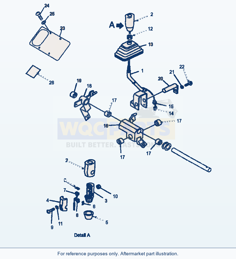 Komatsu WA320-3L Loader Control - Mono-Lever Control parts diagram