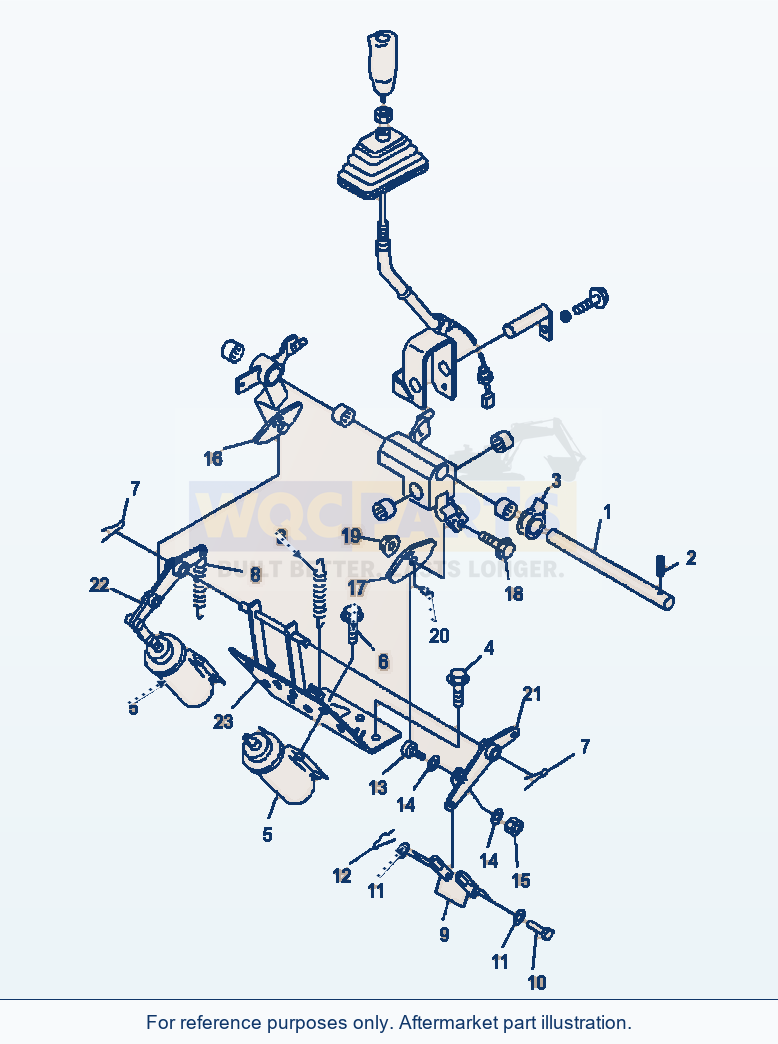 Komatsu WA320-3L Loader Control - Mono-Lever Solenoid Linkage parts diagram