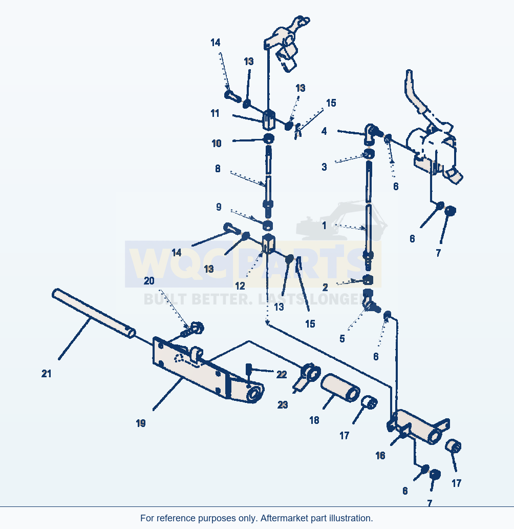 Komatsu WA320-3L Loader Control - R.H. Mono-Lever Linkage parts diagram