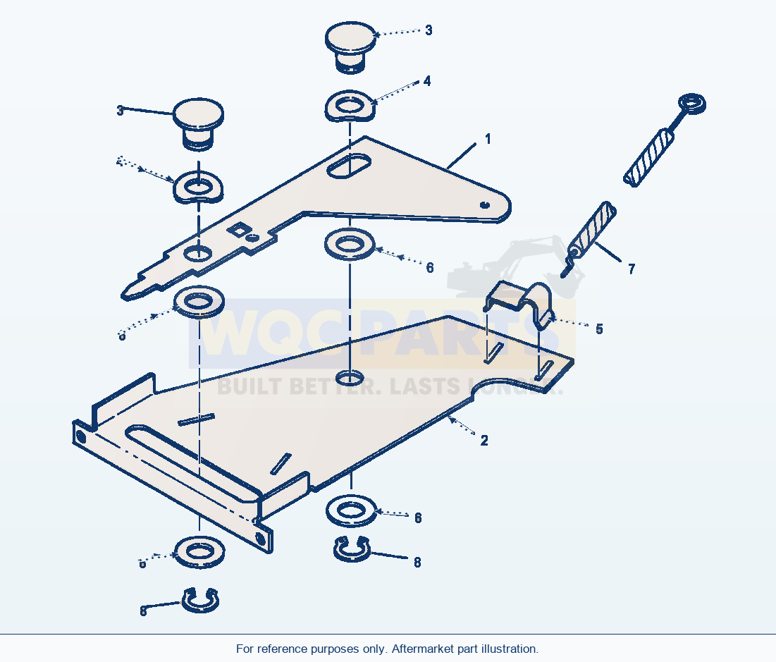 Komatsu WA320-3L Slide Assembly - Inside Air Selector parts diagram