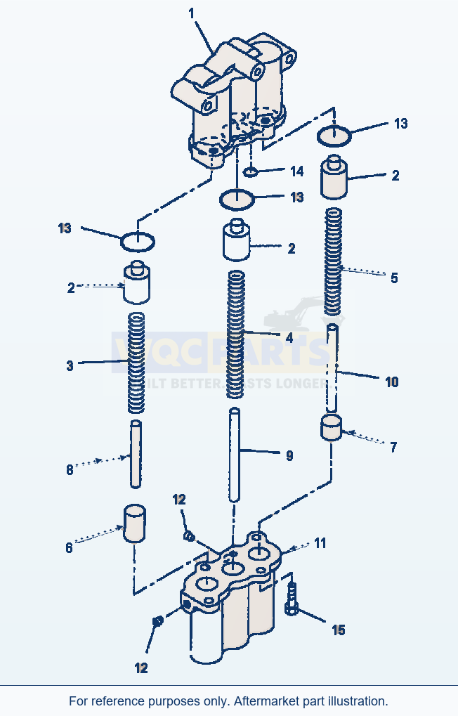 Komatsu WA320-3L Transmission Accumulator Valve parts diagram
