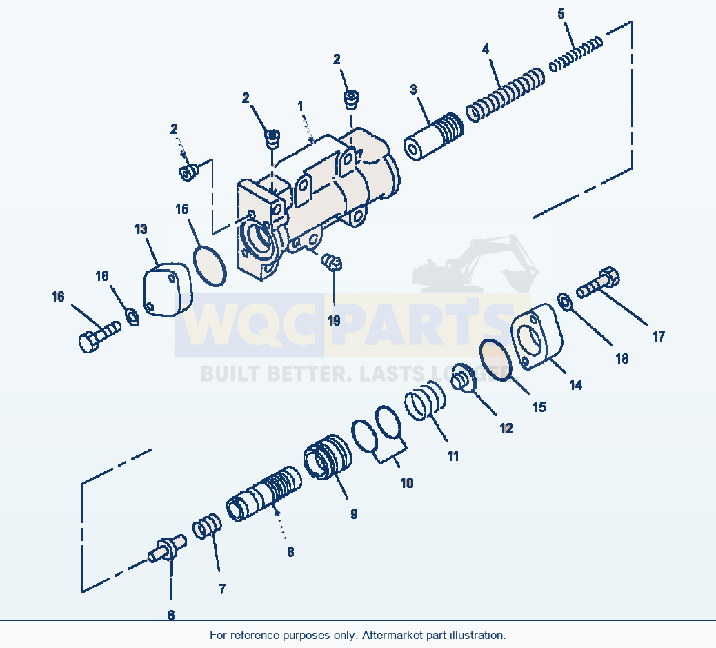 Komatsu WA320-3L Transmission Modulate Valve parts diagram