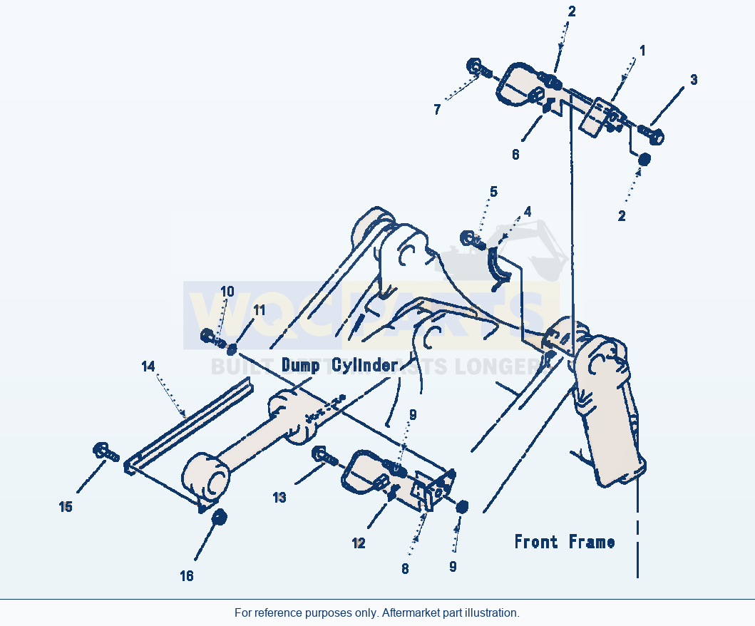 Komatsu WA320-3L Boom Kick-Out And Bucket Positioner parts diagram