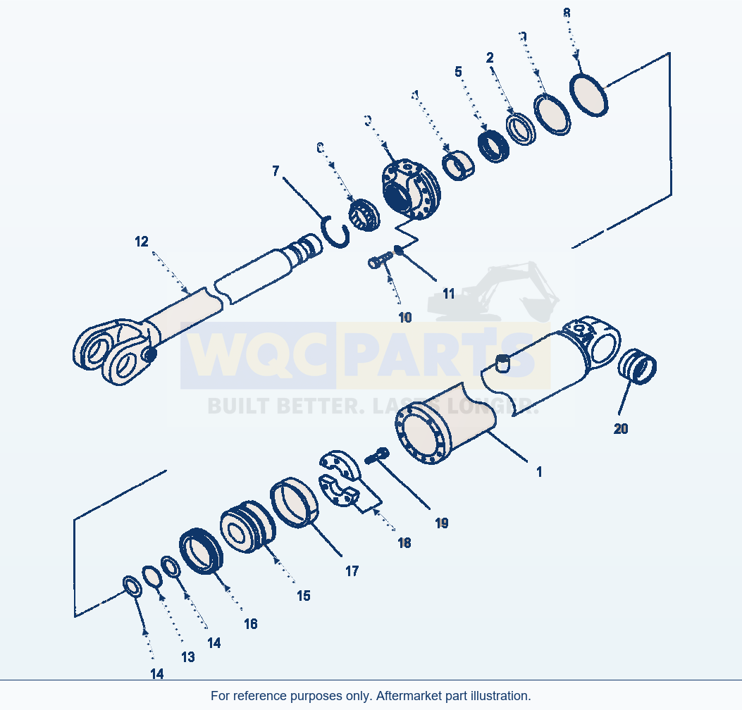 Komatsu WA320-3L Cylinder Assembly - Lift Arm parts diagram