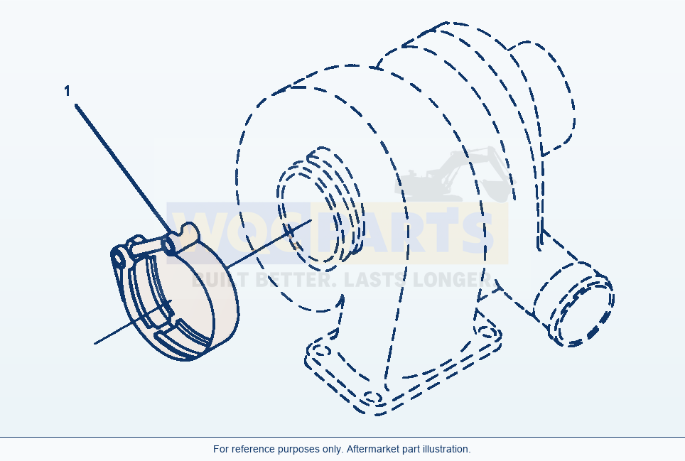 Komatsu WA320-3MC Exhaust Connection (E1Bi614T.001) parts diagram