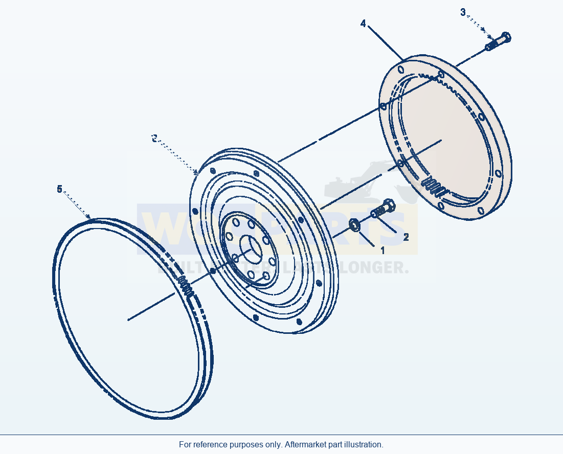 Komatsu WA320-3MC Flywheel (E2Ar6Ce.002) parts diagram