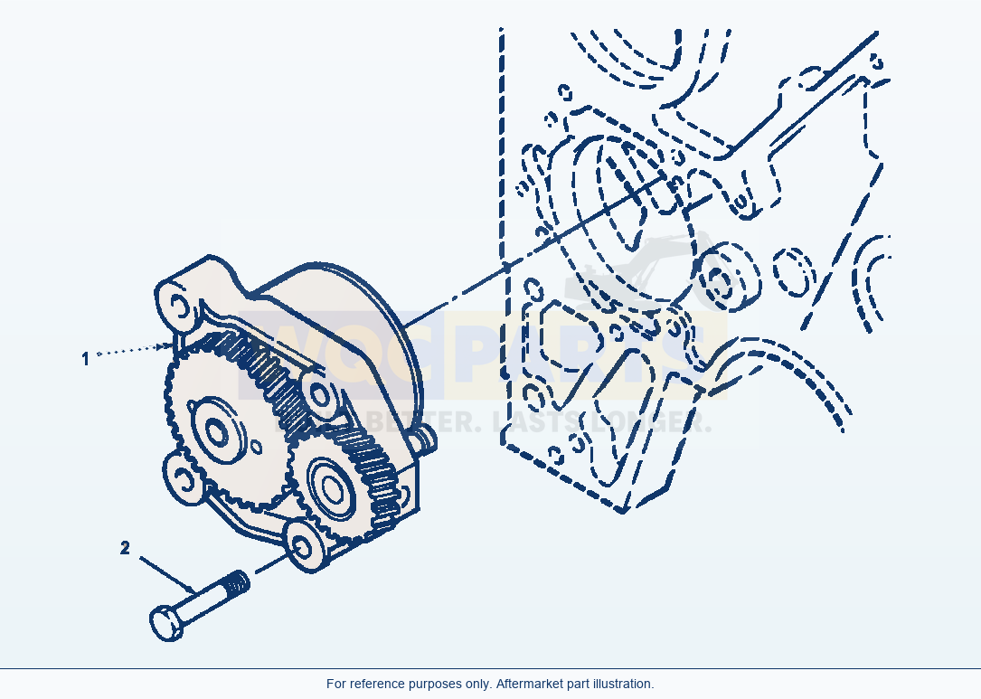 Komatsu WA320-3MC Lubrication Oil Pump (E3Ac6Ce.001) parts diagram