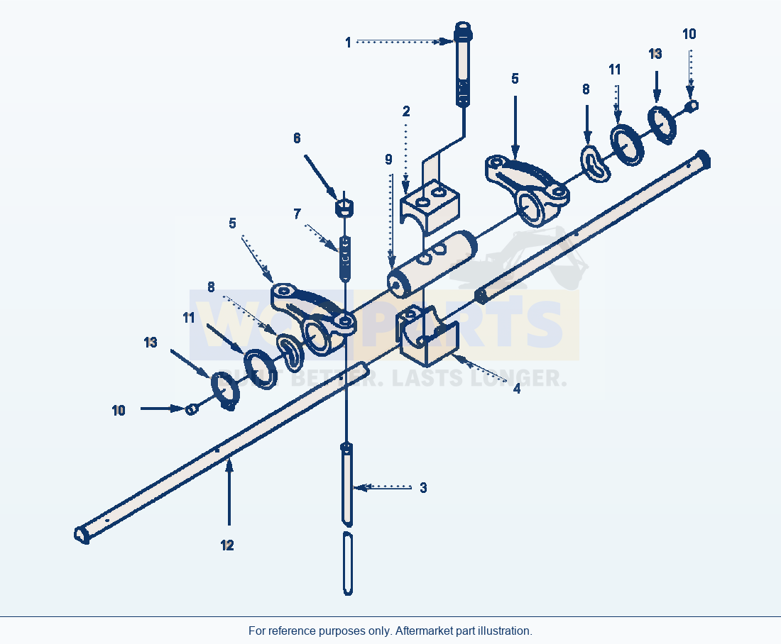 Komatsu WA320-3MC Rocker Lever (E1Ai6Ce.001) parts diagram
