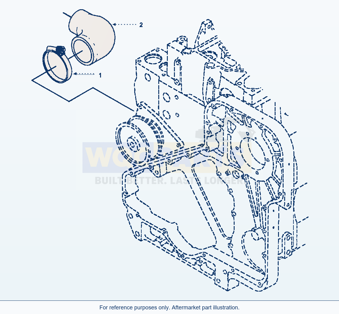 Komatsu WA320-3MC Water Inlet Connection (E5Zz6Ce.001) parts diagram