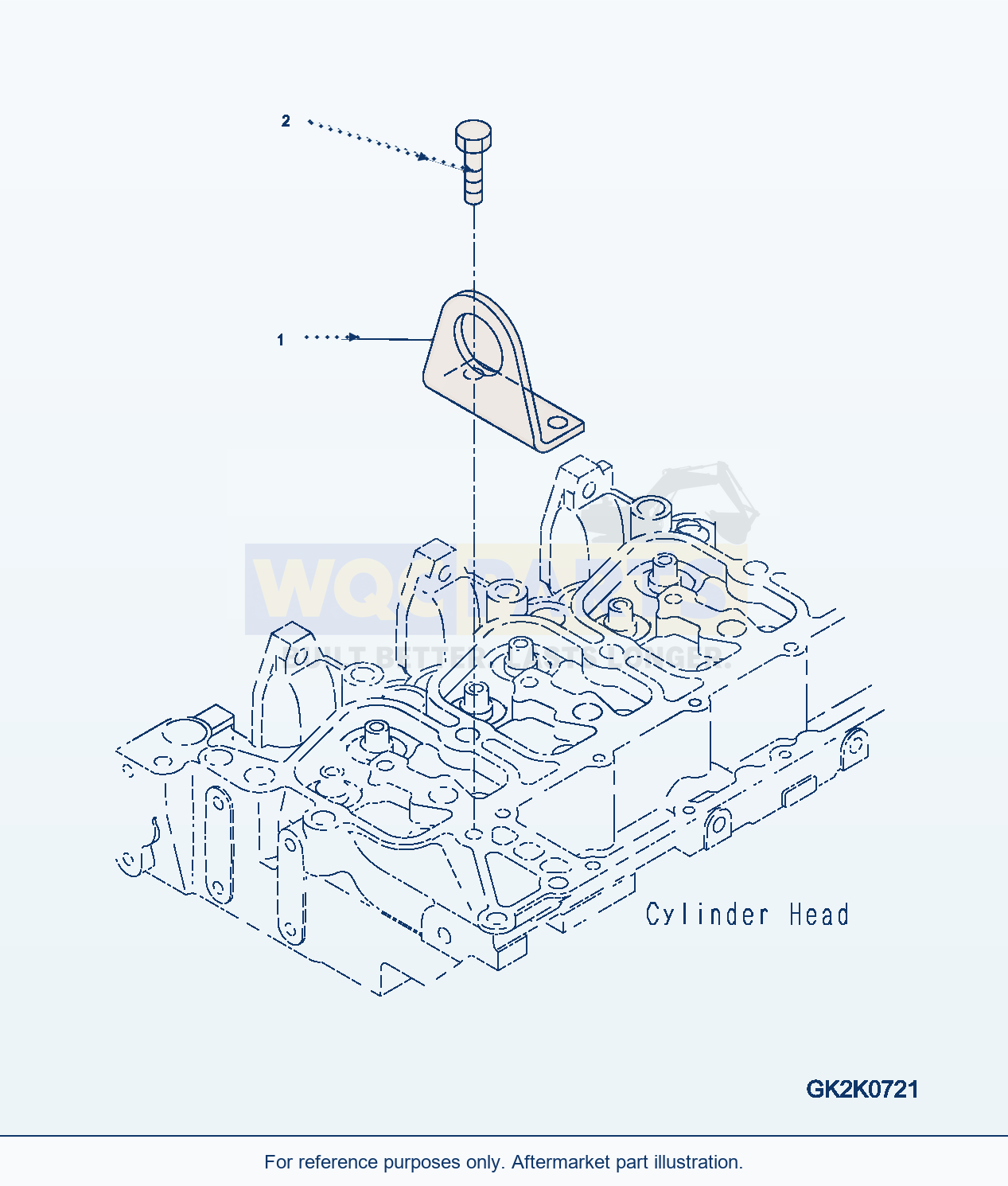 Komatsu WA320-5 Front Hanger parts diagram