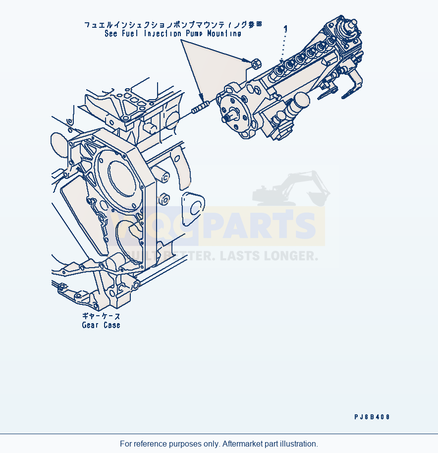 Komatsu WA320-5 Fuel Injection Pump parts diagram