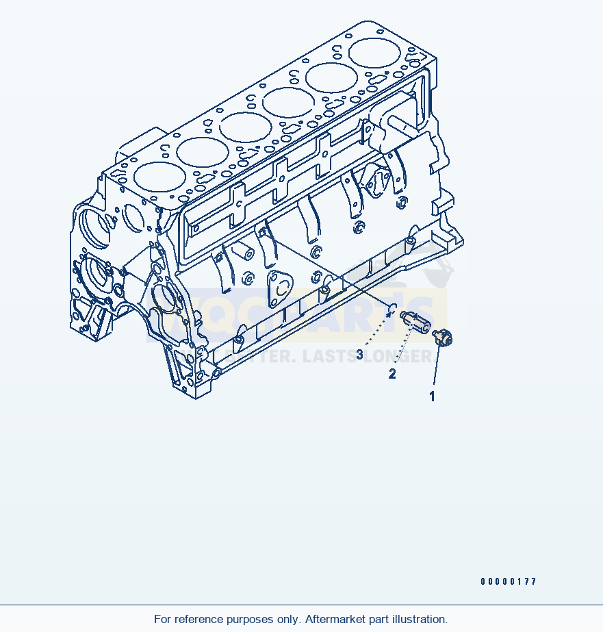Komatsu WA320-5 Oil Pressure Switch parts diagram