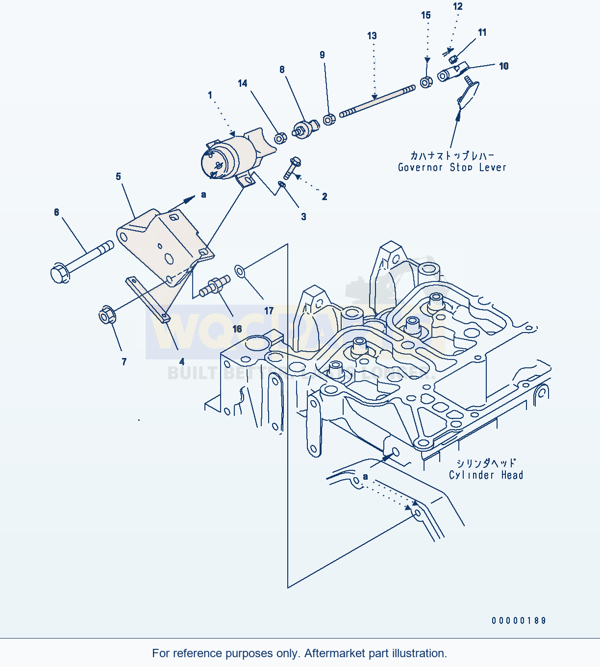 Komatsu WA320-5 Stop Solenoid Serial WA320-5H50051 - UP parts diagram