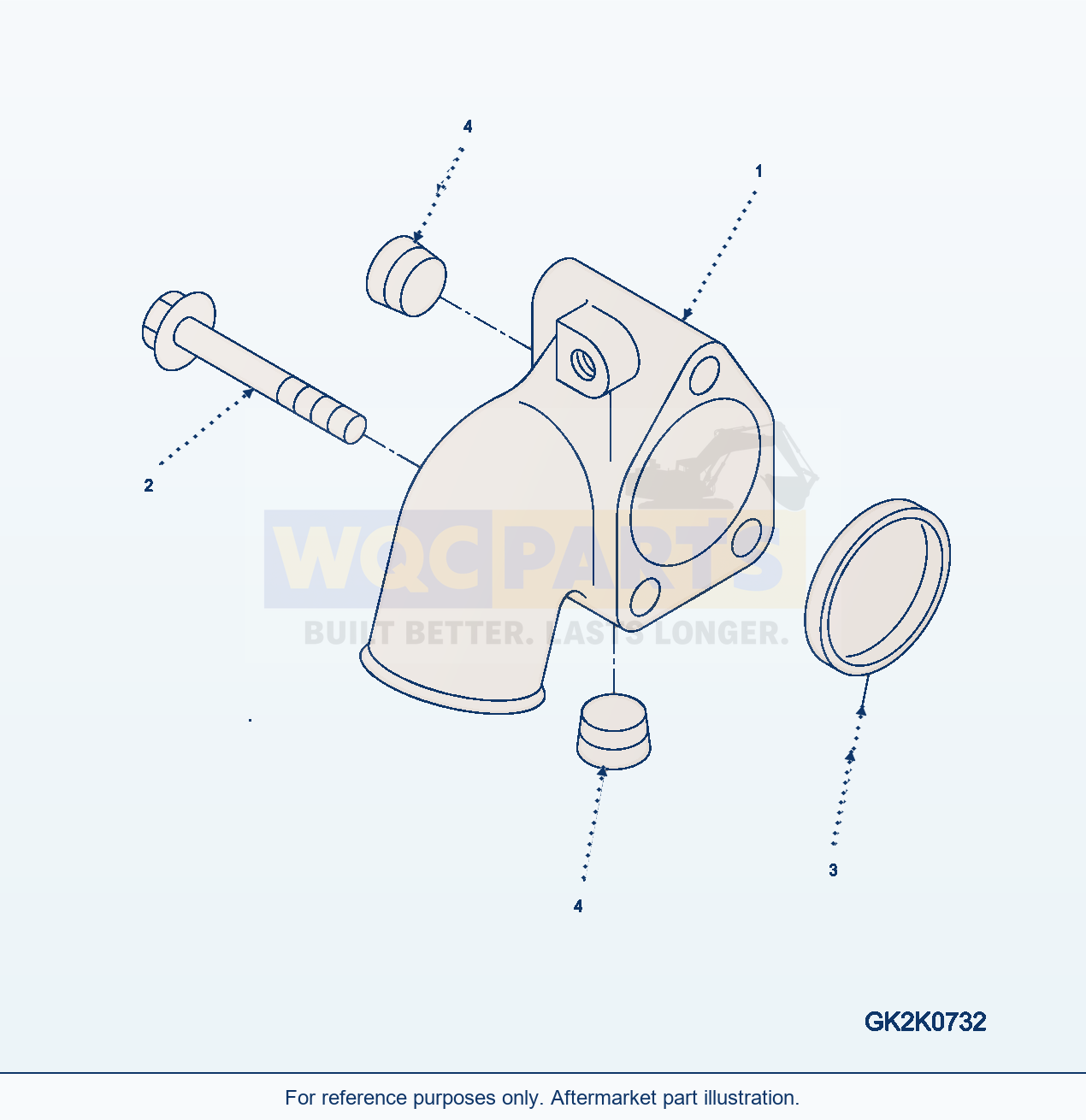 Komatsu WA320-5 Water Inlet Connection parts diagram