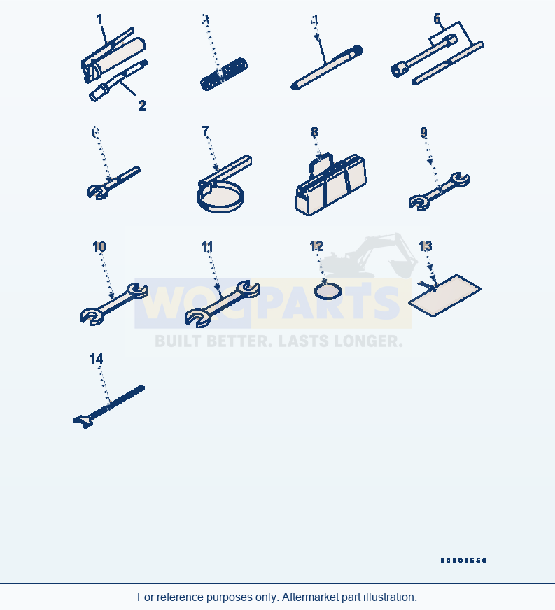 Komatsu WA320-5 Tool Serial B10001-UP parts diagram