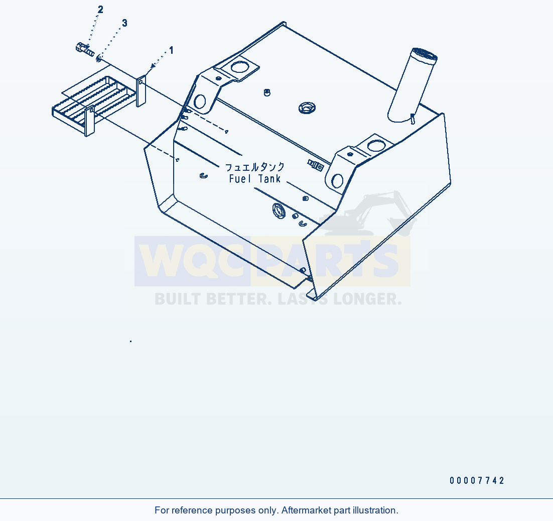Komatsu WA320-5 Fuel Tank (Step) parts diagram