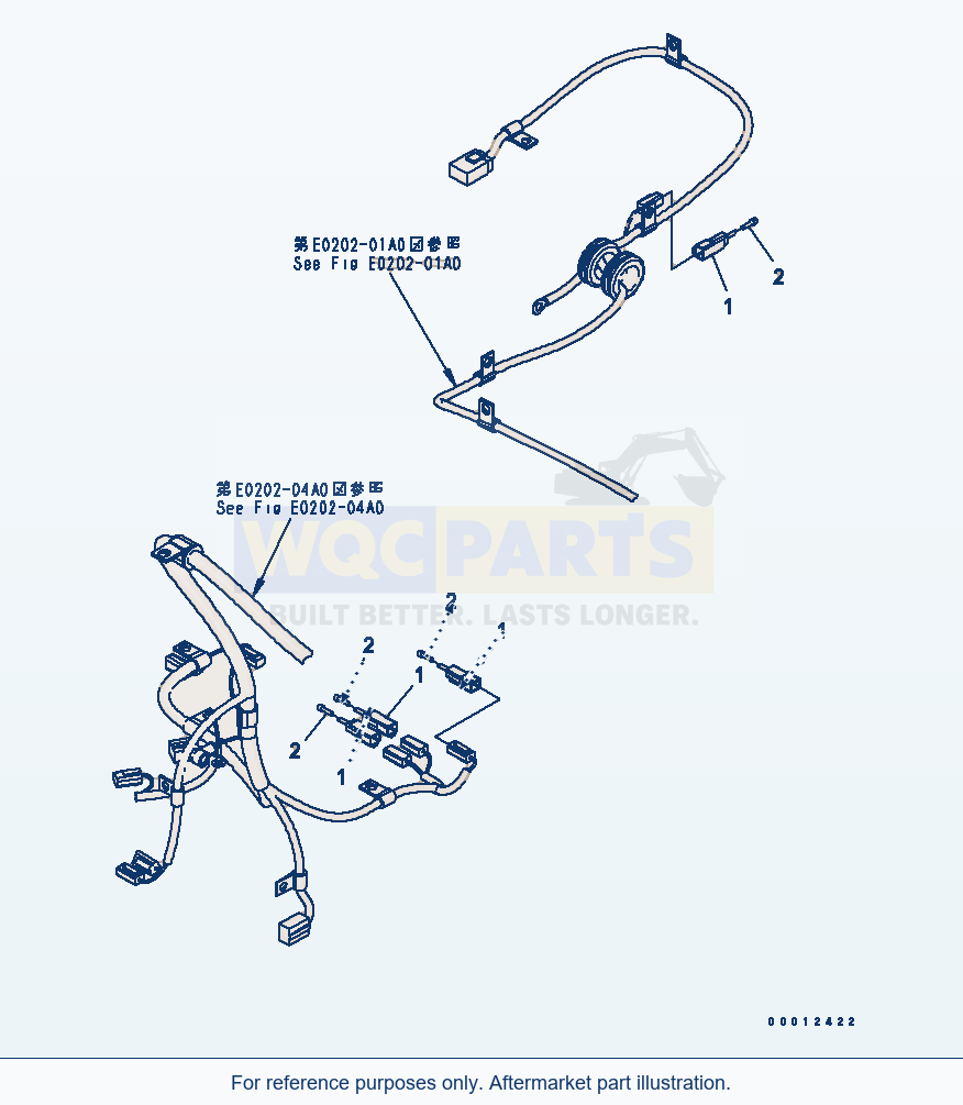 Komatsu WA320-5 Rear Harness (Plug) Serial WA320-5H50051 - UP parts diagram