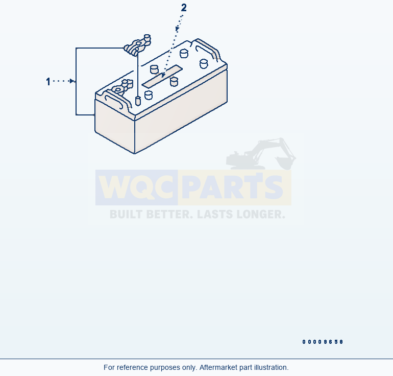 Komatsu WA320-5 Battery (For Eu) parts diagram