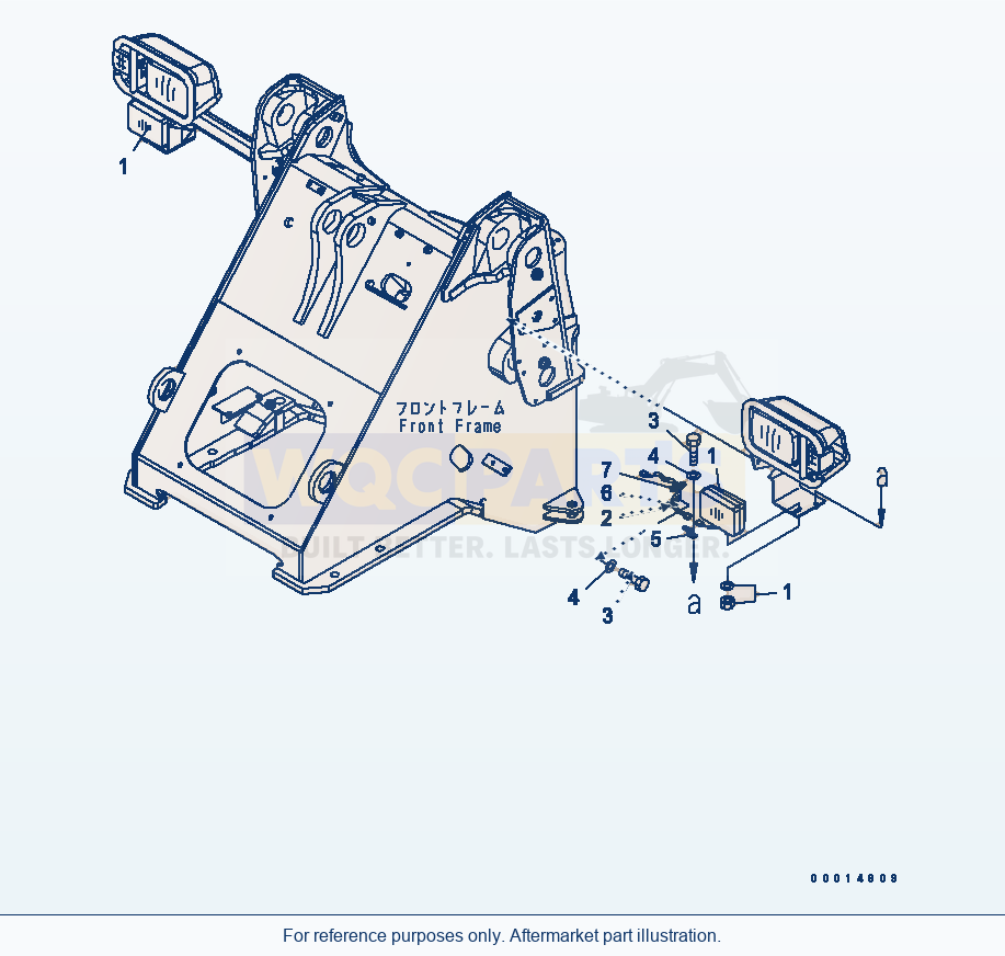 Komatsu WA320-5 Fog Lamp parts diagram