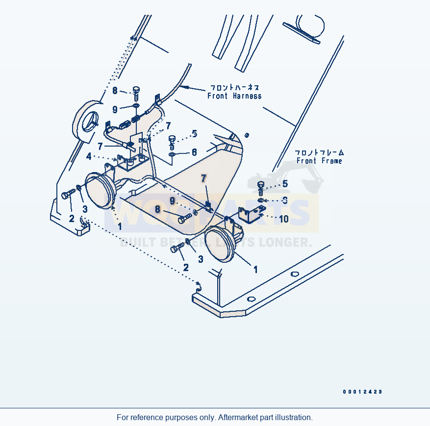 Komatsu WA320-5 Horn Serial 60001-UP (OVERSEAS VERSION) parts diagram