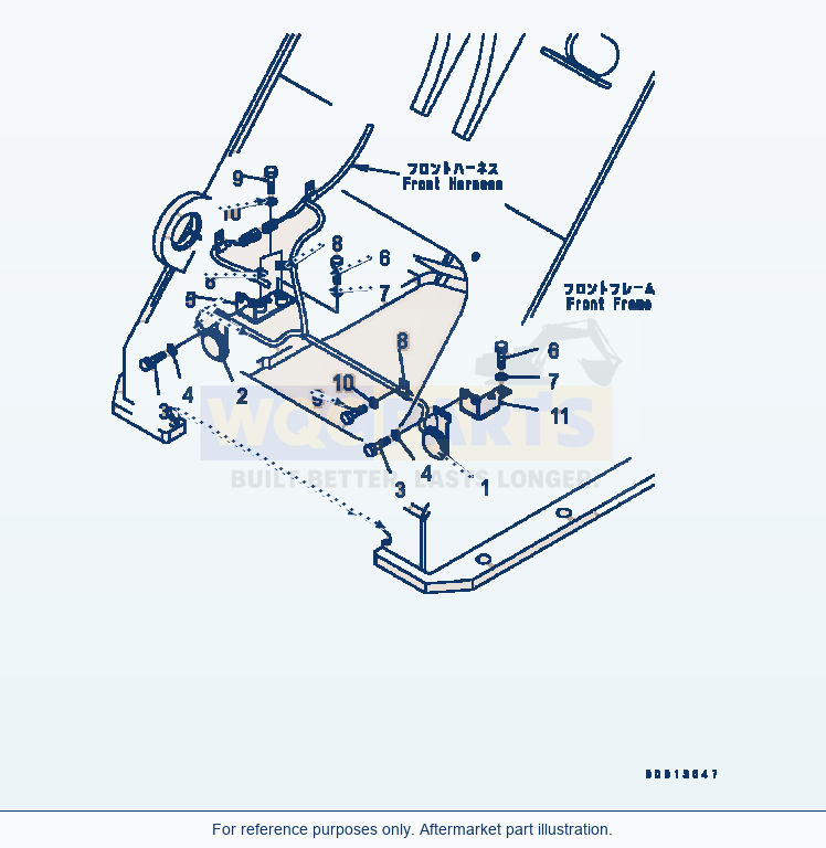 Komatsu WA320-5 Horn Serial B10001-UP parts diagram